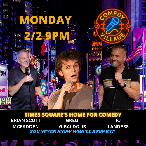 monday feb 2 9pm comedy show