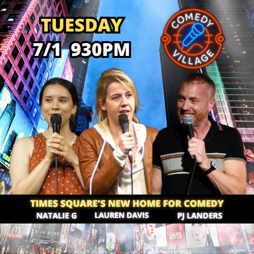Tuesday 1st July @930pm Comedy Village Times Square Presents - comics from the Tonight Show, Comedy Central, HBO and more...