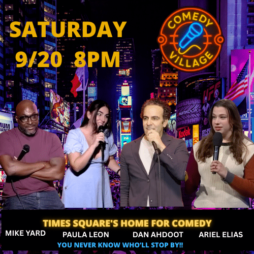 comedy village comedy club sept 20th 8pm