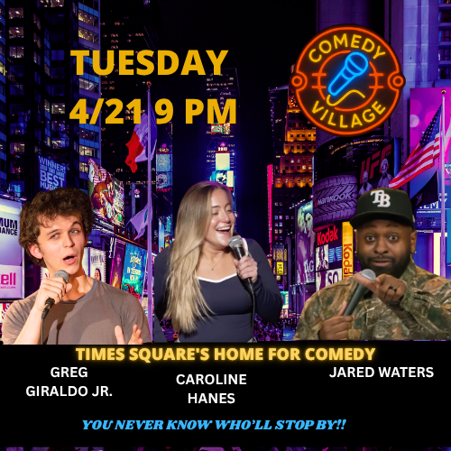 comedy village near times square comedy in nyc tonight greg giraldo jr caroline hanes