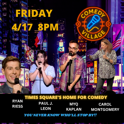 paula j leon and krissy gregory play the comedy village in nyc