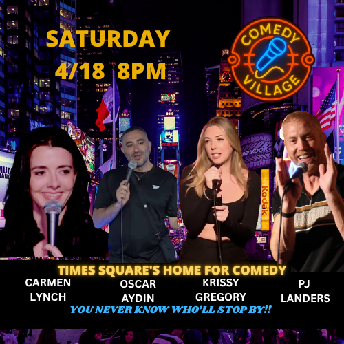 comedy village comedy club in ny features saturday showcase with krissy gregory