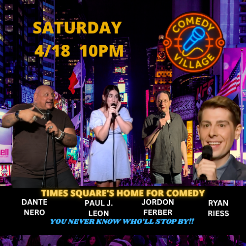 stand up comedy in ny comedy village starring dante nero