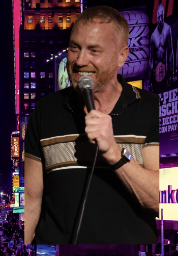 pj landers comic at comedy village comedy club in nyc
