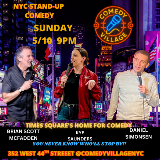 Times Square Comedy | Sun, May 10th @9 PM