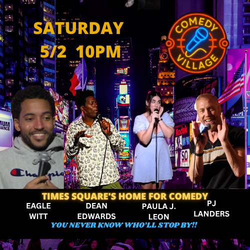 Eagle witt pj landers paula j leon dean edwards comedy village in nyc