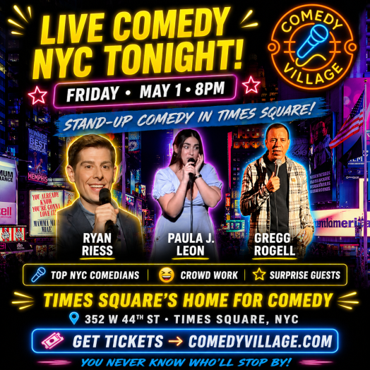 NYC Stand-Up | Fri, May 1st @8 PM