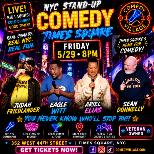 NYC Stand-Up | Fri, May 29th @8 PM