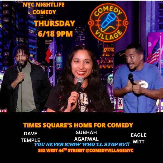 Times Square Comedy | Thur, June 18th @9 PM