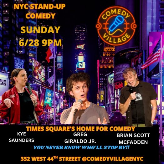 Times Square Comedy | Sun, June 28th @9 PM