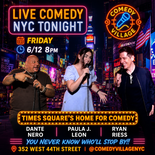 NYC Stand-Up | Fri, June 12th @8 PM