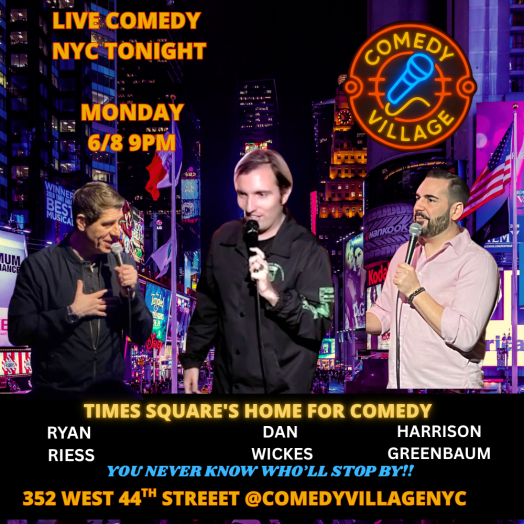 Times Square Comedy | Mon, June 8th @9 PM