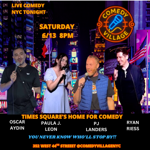 Times Square Comedy | Saturday, June 13th @8 PM