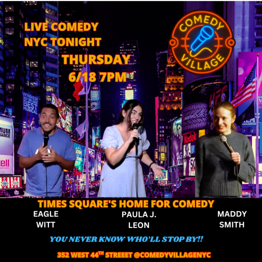 NYC Stand-Up | Thur, June 18th @7 PM