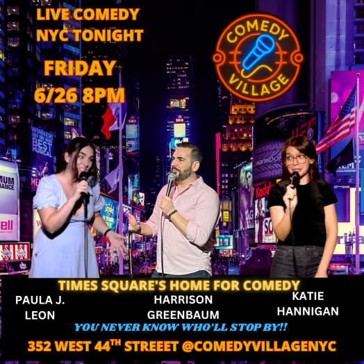 NYC Stand-Up | Fri, June 26th @8 PM