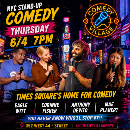 NYC Stand-Up | Thur, June 4th @7 PM