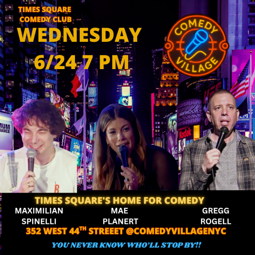 Times Square Comedy | Wed, June 24th @7 PM