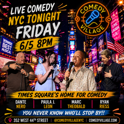NYC Stand-Up | Fri, June 5th @8 PM