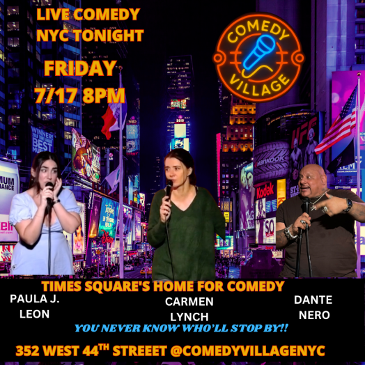 NYC Stand-Up | Fri, July 17th @8 PM