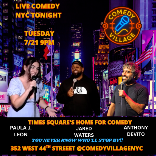 NYC Stand-Up | Tue, July 21st @9 PM
