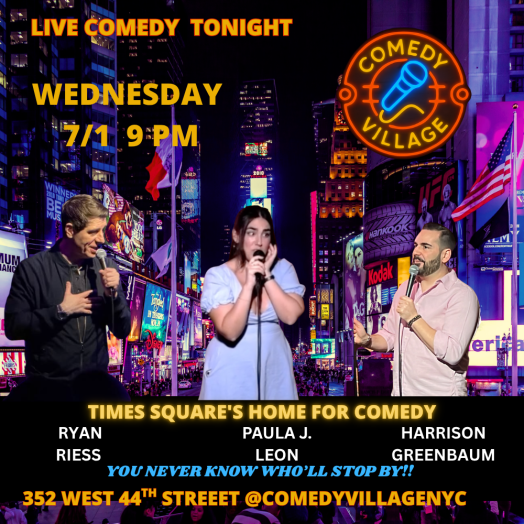 NYC Stand-Up | Wed, July 1st @9 PM