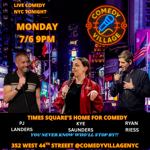 Times Square Comedy | Mon, July 6th @9 PM