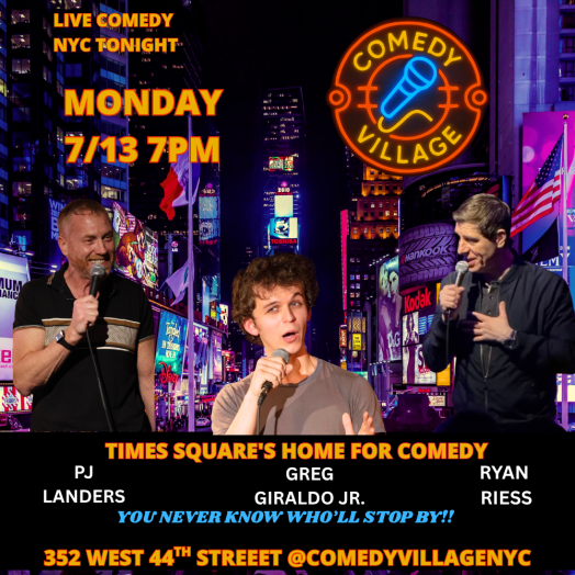 NYC Stand-Up | Mon, July 13th @7 PM