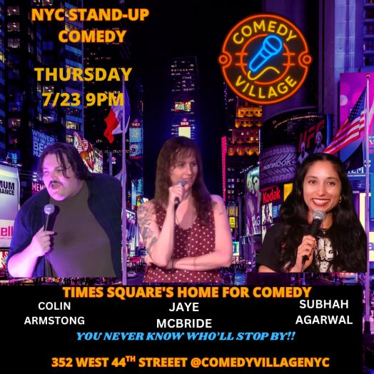 Times Square Comedy | Thur, July 23rd @9 PM
