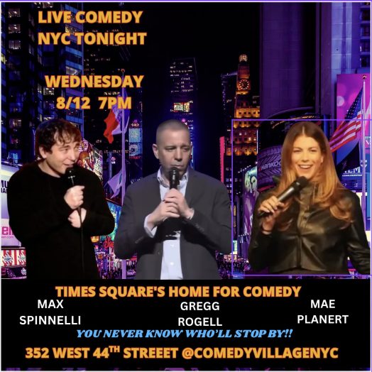 Times Square Comedy | Wed, August 12th @7 PM