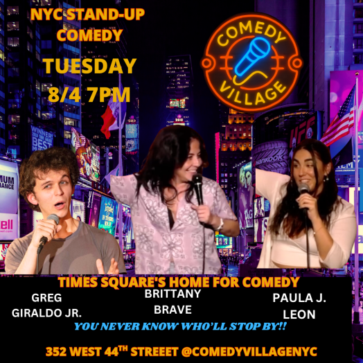 NYC Stand-Up | Tue, August 4th @7 PM