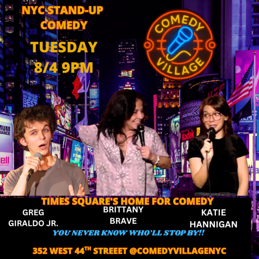 NYC Stand-Up | Tue, August 4th @9 PM