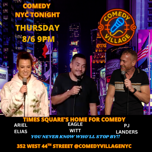 Times Square Comedy | Thur, August 6th @9 PM