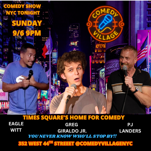 Times Square Comedy | Sun, September 6th @9 PM