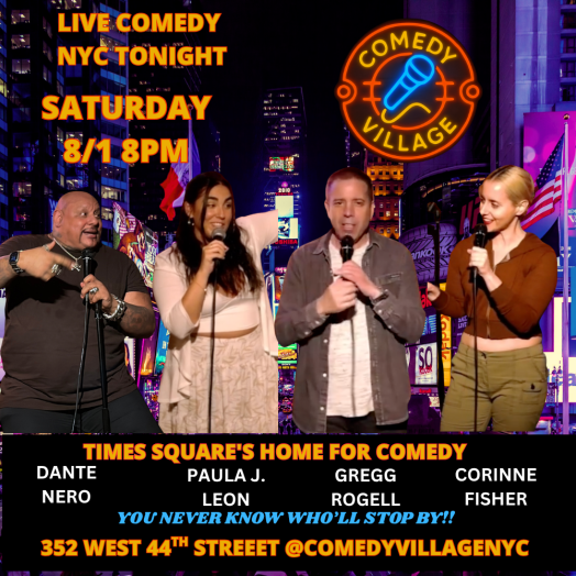 Times Square Comedy | Saturday, August 1st @8 PM