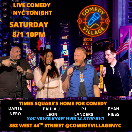 Times Square Comedy | Saturday, August 1st@10 PM