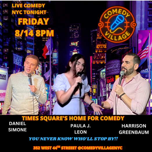 NYC Stand-Up | Fri, August 14th @8 PM