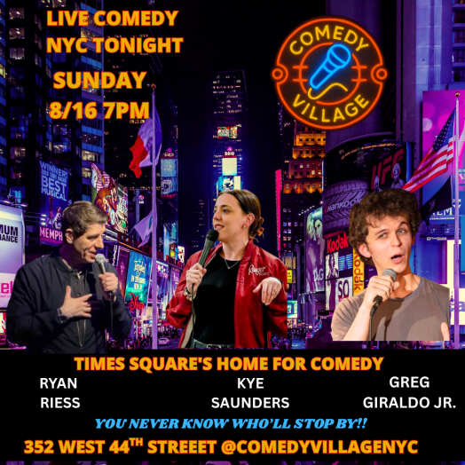 NYC Stand-Up | Sun, August 16th @7 PM