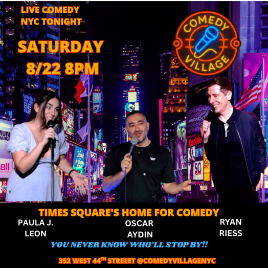 Times Square Comedy | Saturday, August 22nd @8 PM