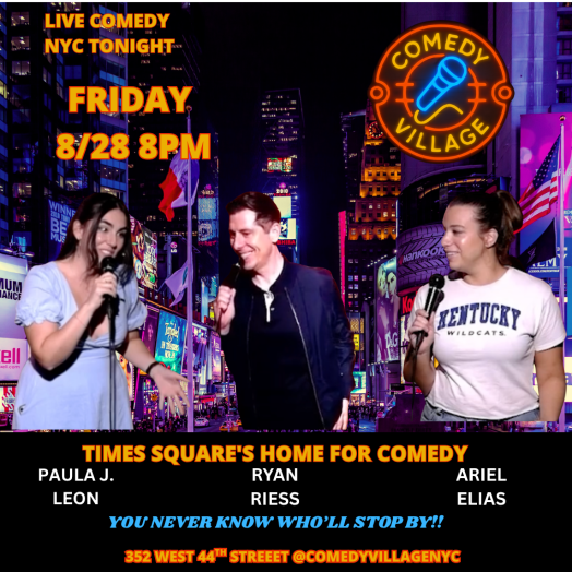 NYC Stand-Up | Fri, August 28th @8 PM