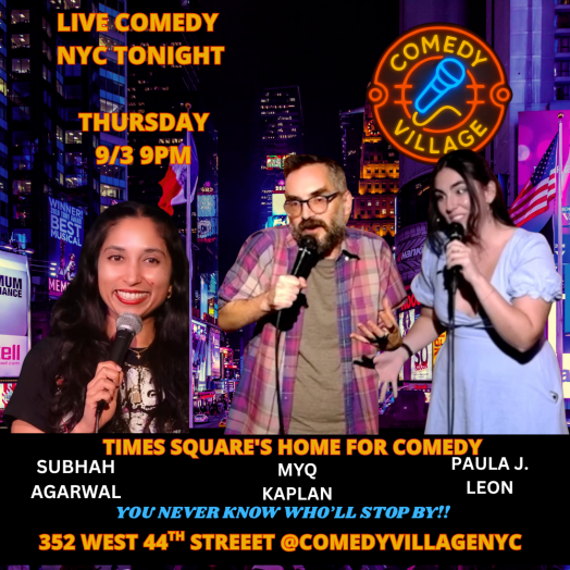 Times Square Comedy | Thur, September 3rd @9 PM