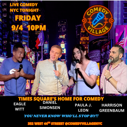 Times Square Comedy | Friday, September 4th @10 PM