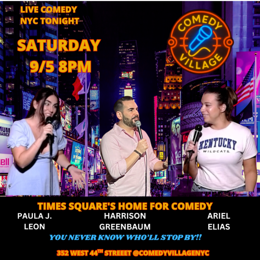Times Square Comedy | Saturday, September 5th @8 PM