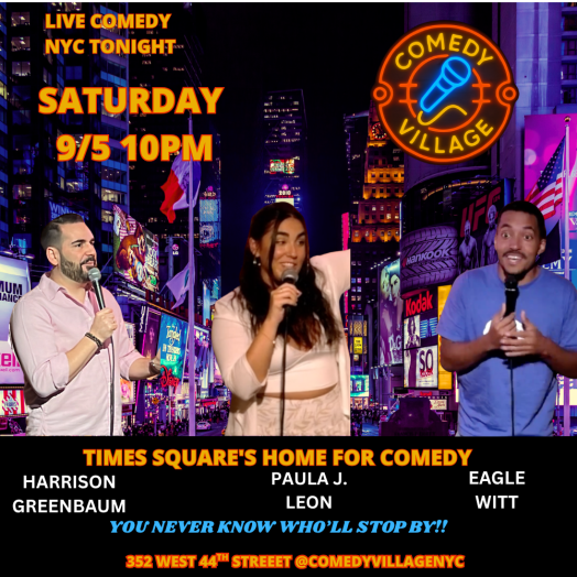 Times Square Comedy | Saturday, September 5th @10 PM