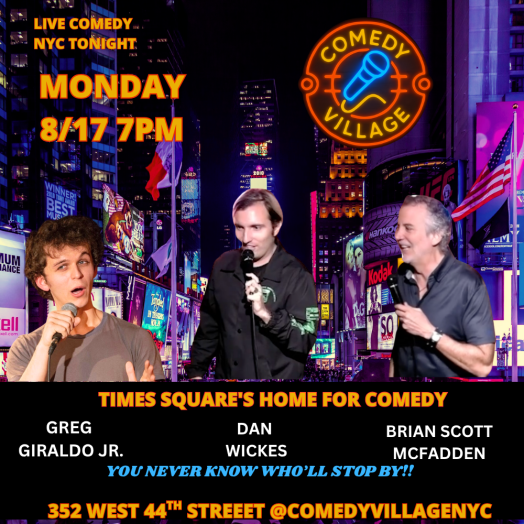 NYC Stand-Up | Mon, August 17th @7 PM