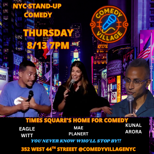 NYC Stand-Up | Thur, August 13th @7 PM