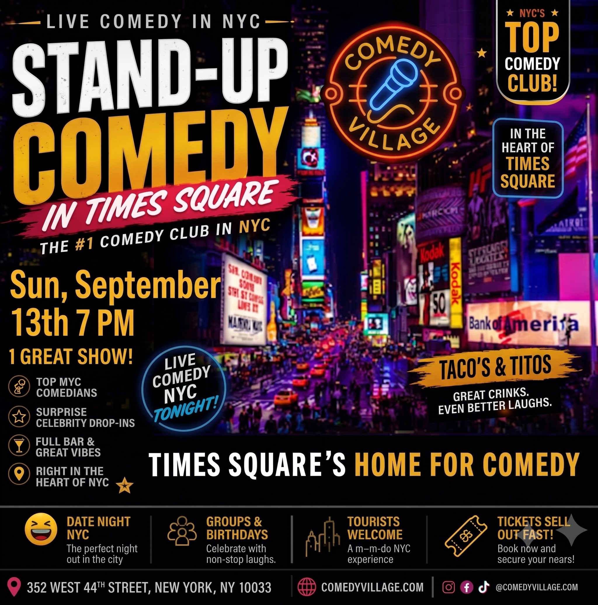 Sun, September 13th 7 PM