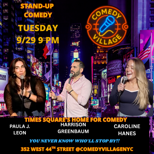 Times Square Comedy | Tues, September 29th @9 PM