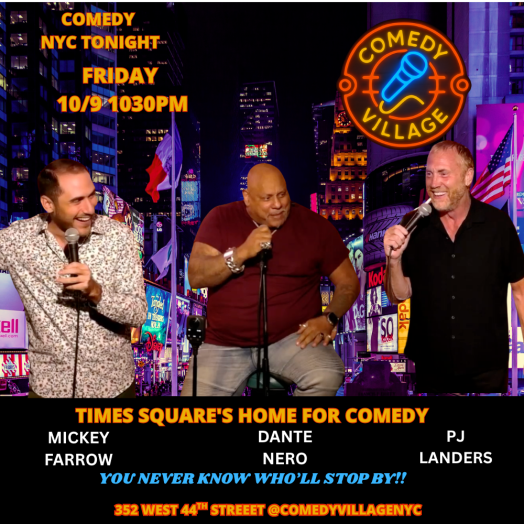 Live Comedy NYC | Fri, October 9th @10.30 PM
