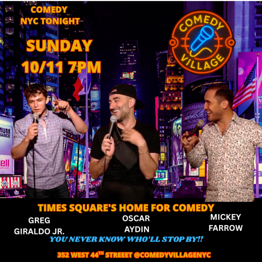 Times Square Comedy | Sun, October 11th @7 PM
