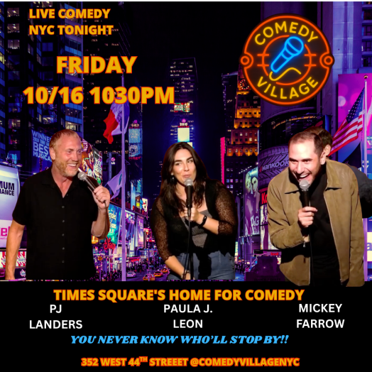 Times Square Comedy | Fri, October 16th @10.30 PM